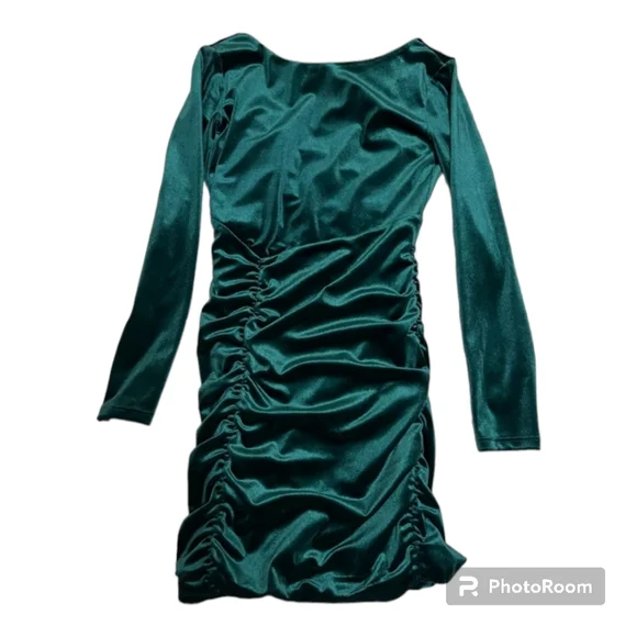 monsoon green dress PatBO Honey Flower Plunge Dress main image 1